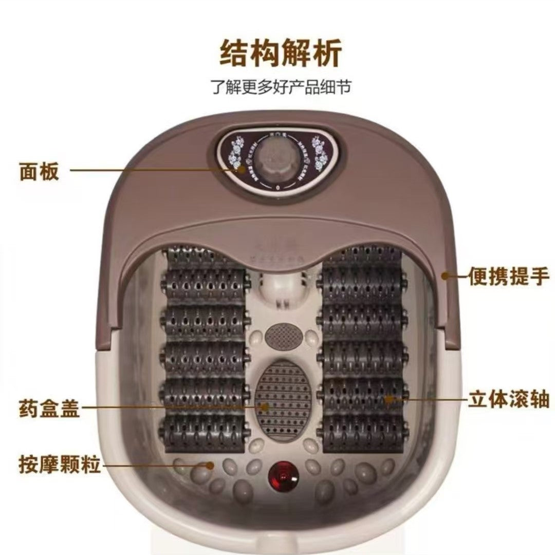 新款足浴盆全自动加热足浴按摩器家用洗脚恒温泡脚桶电动泡脚盆
