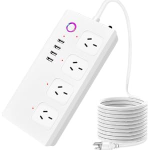 Multi-Region Smart Power Strip | Tuya WiFi Zigbee USB Timer