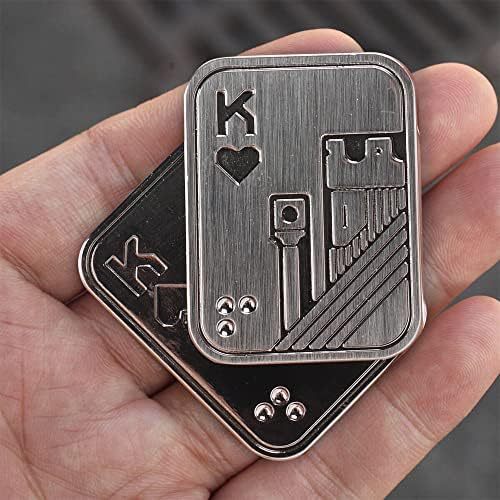 Metal Fidget Spinner | EDC Stress Relief Push Card Toy