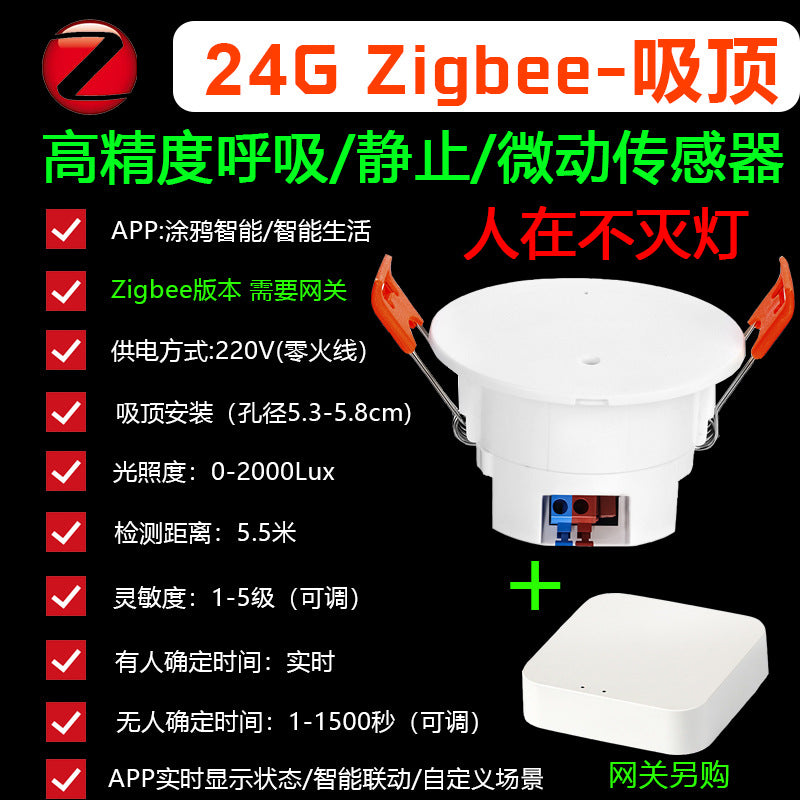 Tuya Zigbee mmWave Presence Sensor