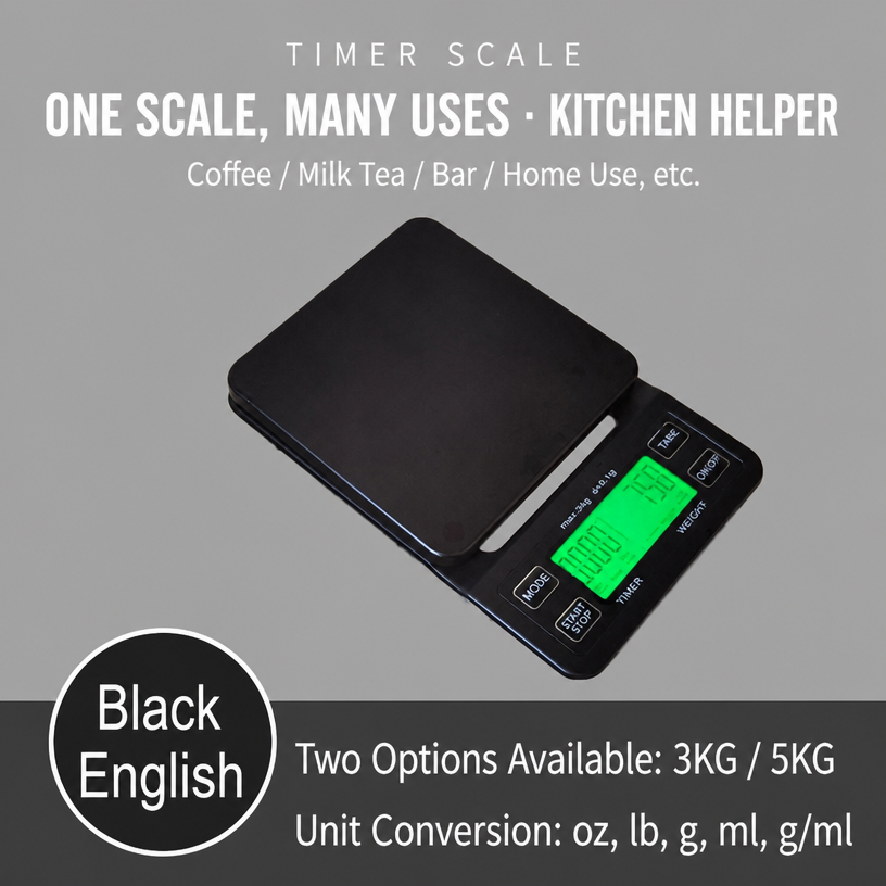 Smart Coffee Scale with Timer | Digital Pour-Over Brewing Scale