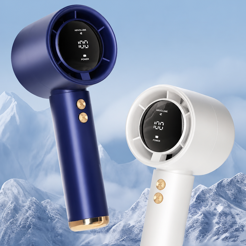 N68 Digital Handheld Fan | 100-Speed USB Mini Portable - view 3