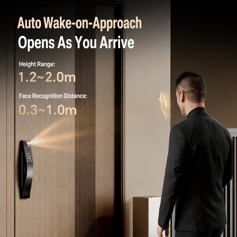 Palm Vein Smart Door Lock | 3D Face Fingerprint Tuya App