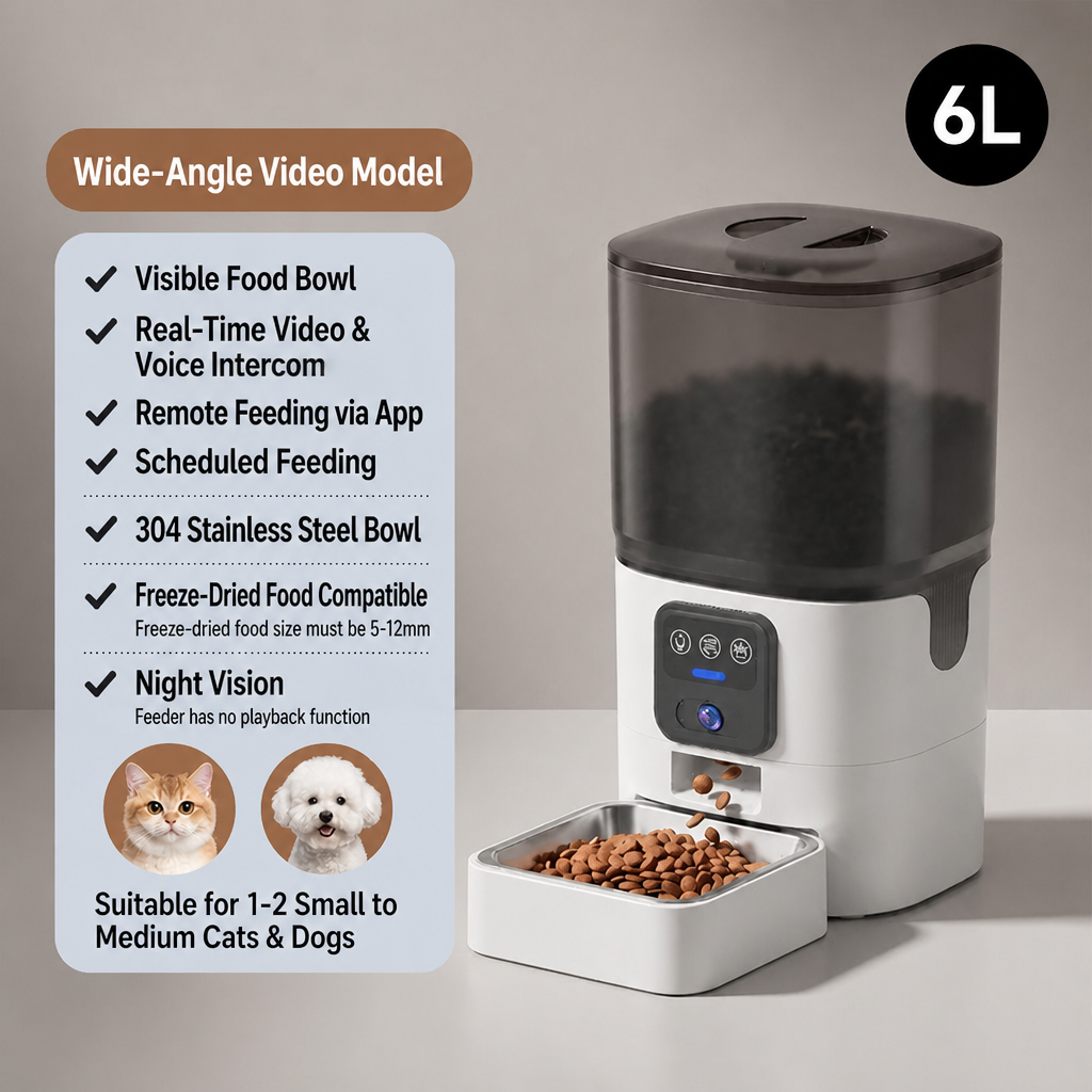 6L WiFi Smart Automatic Pet Feeder