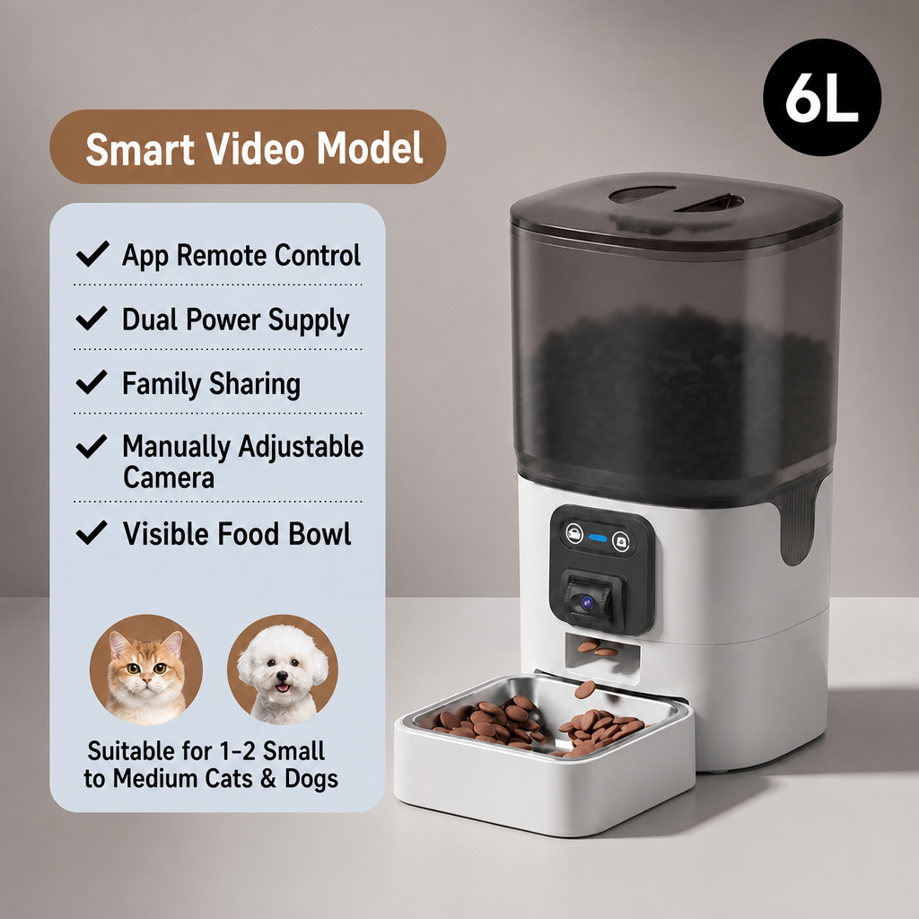 6L WiFi Smart Automatic Pet Feeder