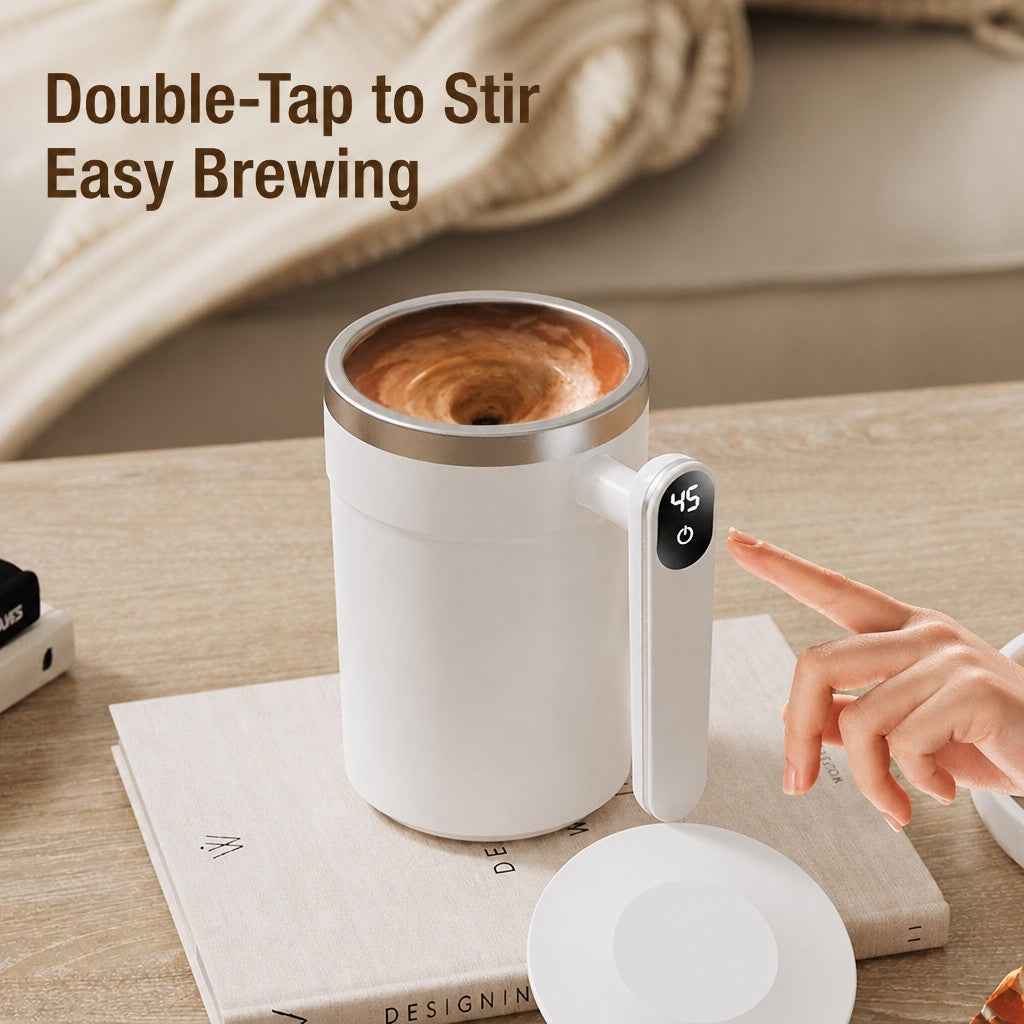 Smart Self-Stirring Mug | Automatic Magnetic Mixing Cup