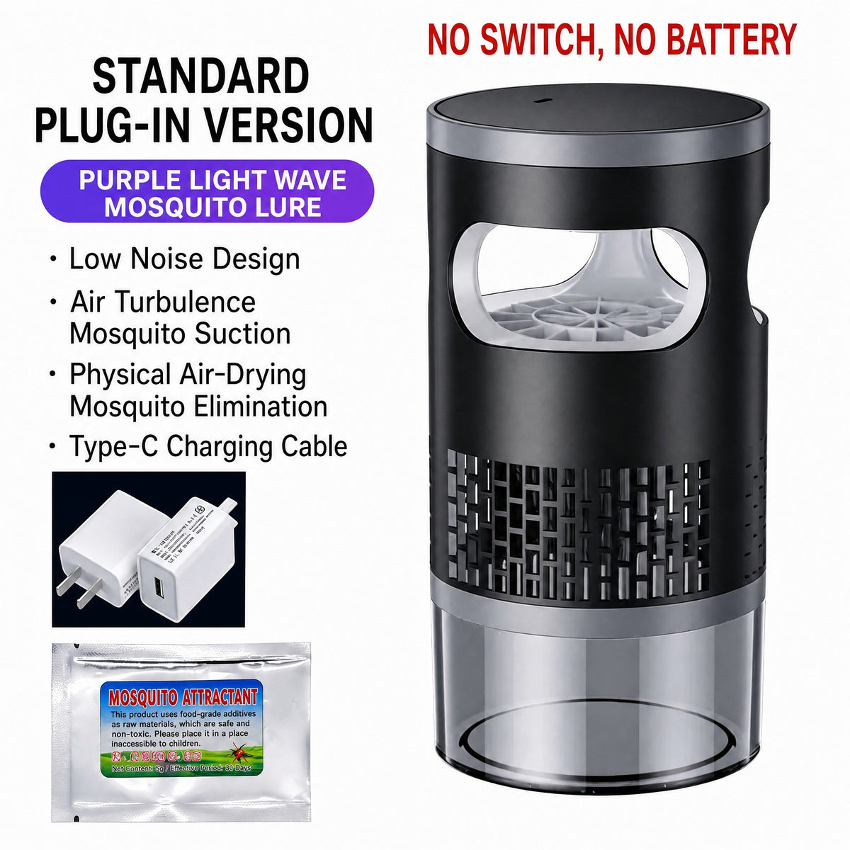 Smart Mosquito Killer Lamp | UV Insect Trap Night Light