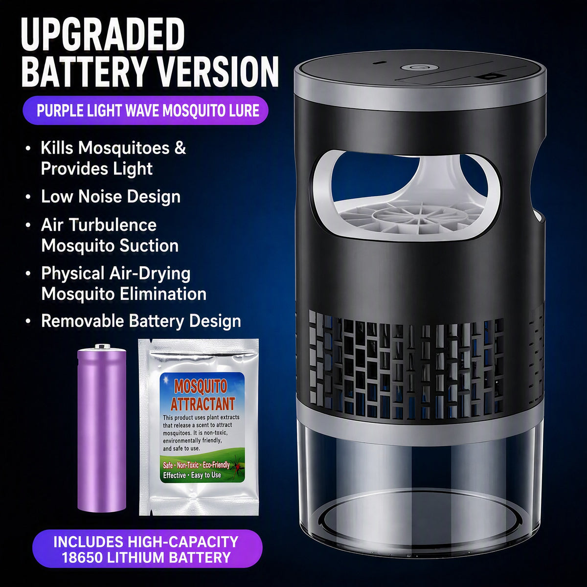 Smart Mosquito Killer Lamp | UV Insect Trap Night Light