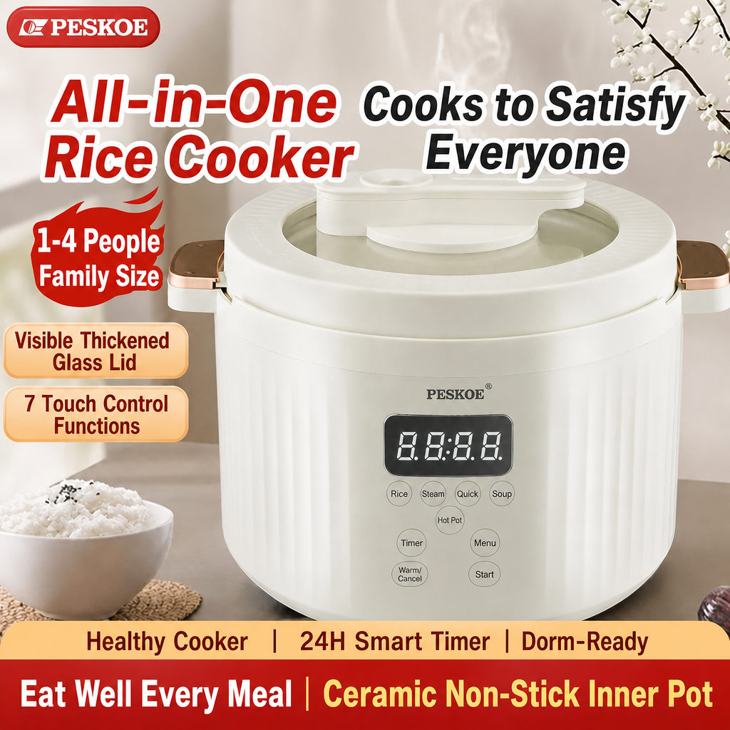 Smart Mini Rice Cooker - front view